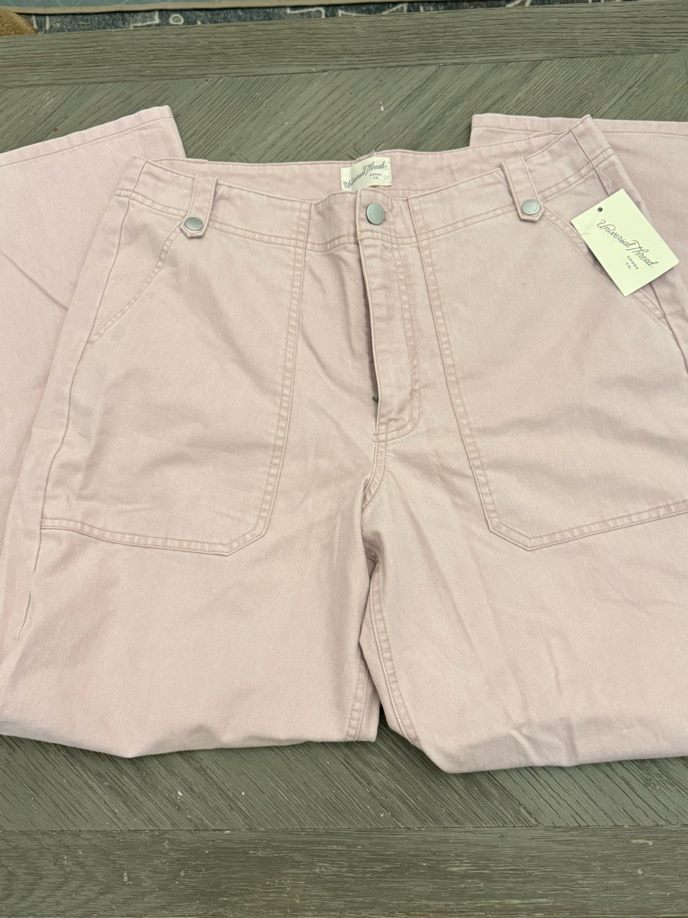 Universal Thread Light Pink Straight Leg Jeans
